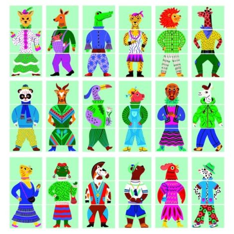 Joc Eduludo Mix & Match Modanimo, Djeco - poza 3