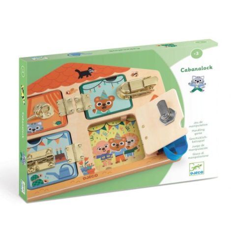 Joc interactiv cu sisteme de închidere pentru copii, Cabanalock, Djeco 01659 - poza 2