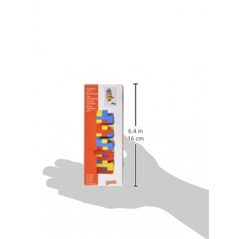 Joc Jenga cu piese din lemn Colori - poza 3
