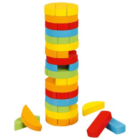 Joc Jenga cu piese din lemn Turnul Rotund - poza 2