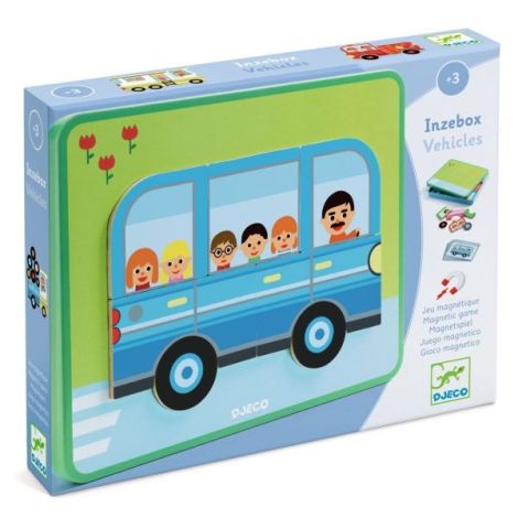 Joc magnetic cu Vehicule, Djeco - poza 1