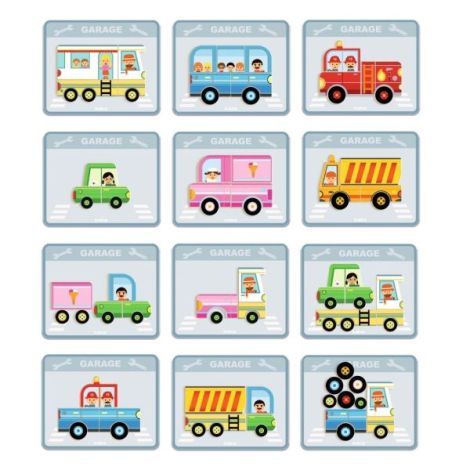 Joc magnetic cu Vehicule, Djeco - poza 5