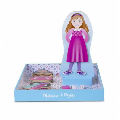 Joc magnetic de imbracat Fetitele - Melissa & Doug - poza 2