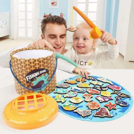 Joc magnetic de pescuit - 30 piese - poza 3