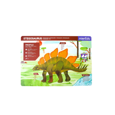 Joc magnetic educativ -Stegosaurus - poza 4