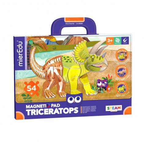 Joc magnetic educativ -Triceraptors - poza 1