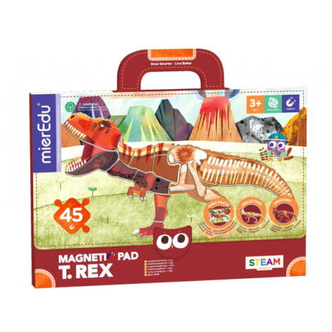 Joc magnetic educativ - Tyrannosaurus Rex - poza 1