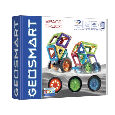 Joc magnetic Geo Smart, Space Truck, Camionul spatial, 42 piese - poza 1
