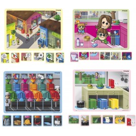 Joc magnetic Mediu si reciclare - Miniland - poza 1