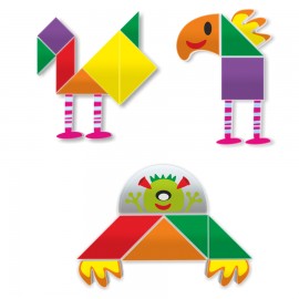 Joc magnetic Tangram fantezie - poza 2