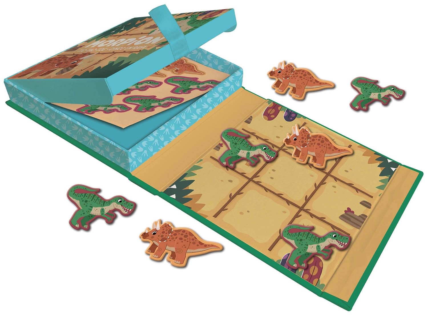 Joc Magnetic TIC-TAC-TOE cu dinozauri - poza 2