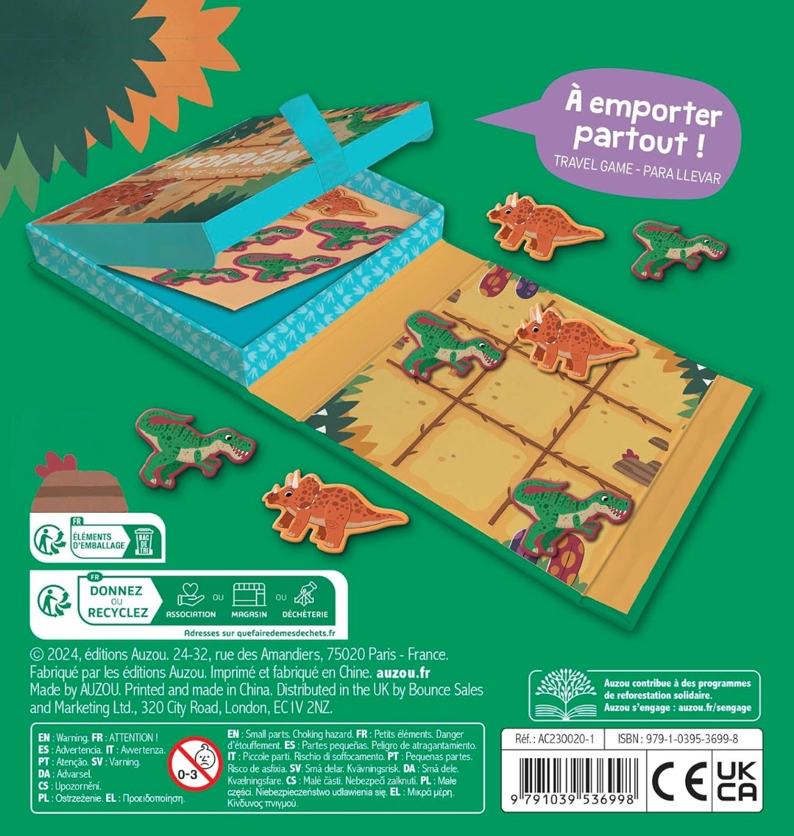 Joc Magnetic TIC-TAC-TOE cu dinozauri - poza 4