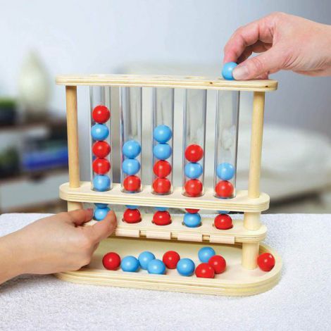 Joc Marbles Newton 5 In Linie Din Lemn - poza 3