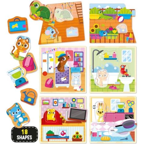 Joc montessori - casuta animalutelor - poza 2