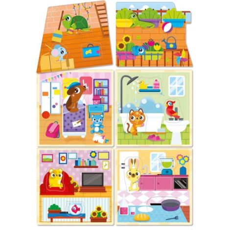 Joc montessori - casuta animalutelor - poza 4
