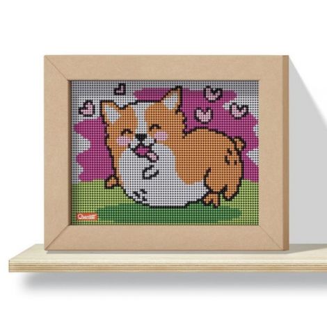 Joc Pixel Art Kawaii 4 planse Design Corgi, 6-99 ani, Quercetti Q00799 - poza 2
