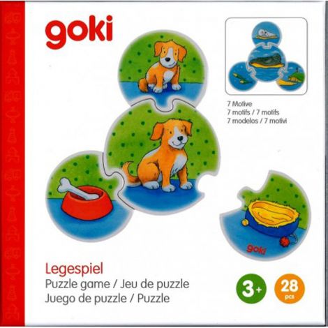 Joc puzzle de asociere Animalele - hrana, mediul de viata si puii - poza 2