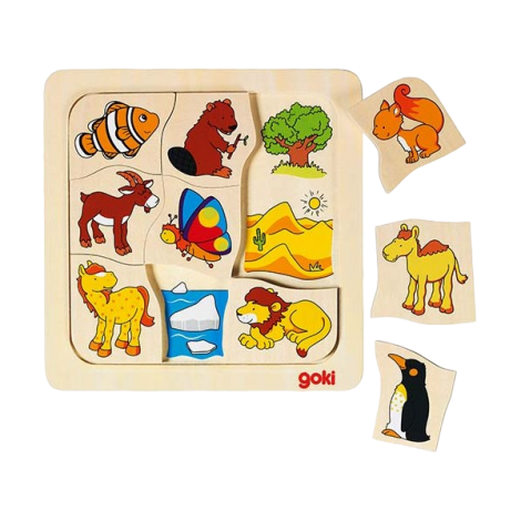Joc puzzle de asociere Casutele animalelor 2 - poza 1