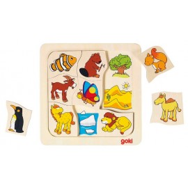 Joc puzzle de asociere Casutele animalelor 2 - poza 3