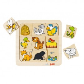 Joc puzzle de asociere Casutele animalelor - poza 2