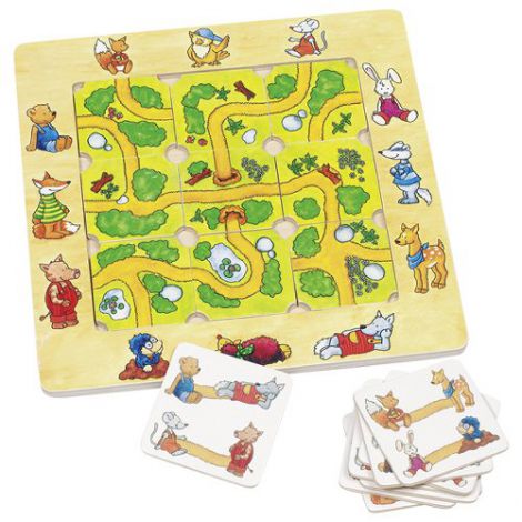 Joc puzzle din lemn, 5-7 ani, Gaseste drumul corect, GOKI 56944 - poza 1