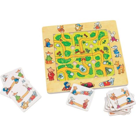 Joc puzzle din lemn, 5-7 ani, Gaseste drumul corect, GOKI 56944 - poza 2