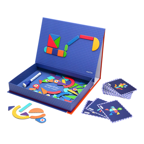 Joc puzzle magnetic de arta si asociere - Forme - poza 1