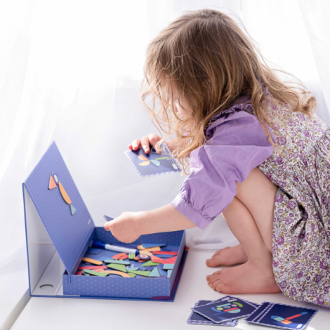 Joc puzzle magnetic de arta si asociere - Forme - poza 4