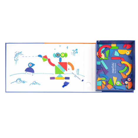 Joc puzzle magnetic de arta si asociere - Forme - poza 5