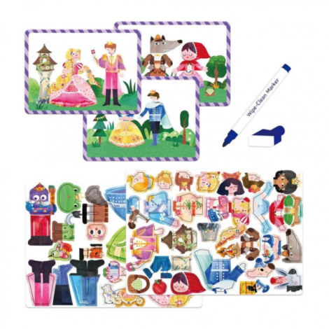 Joc puzzle magnetic de arta si asociere - Povesti - poza 3