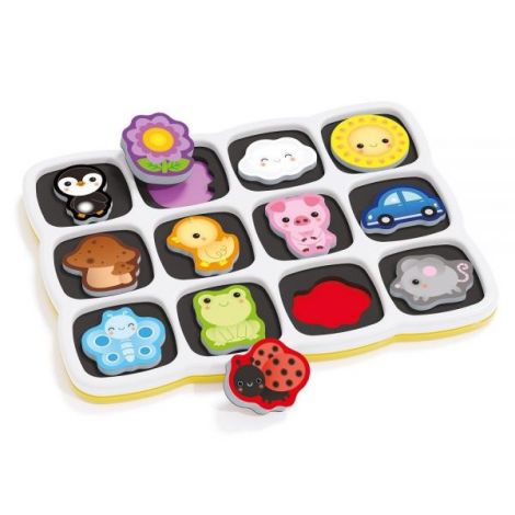 Joc Smart Puzzle - Primele culori si cuvinte, 1-4 ani, Quercetti Q00231 - poza 3
