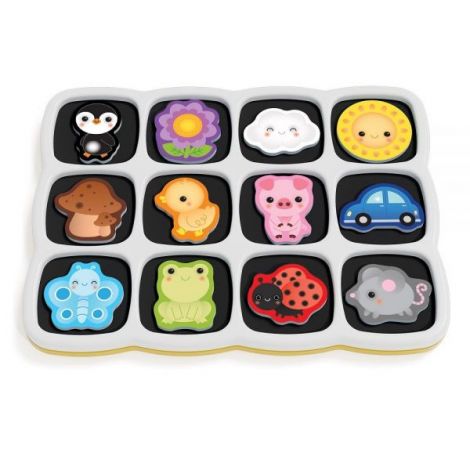 Joc Smart Puzzle - Primele culori si cuvinte, 1-4 ani, Quercetti Q00231 - poza 4