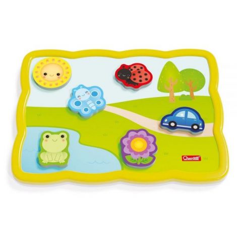 Joc Smart Puzzle - Primele culori si cuvinte, 1-4 ani, Quercetti Q00231 - poza 5