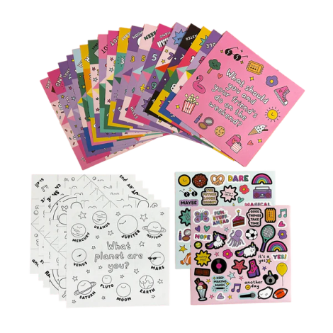 Jocul copilariei - Solnita, set creativ DIY - 24 modele, Fortune Teller - poza 5