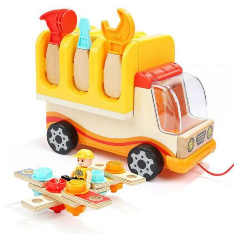 Jucarie 2 in 1 - camion si banc de lucru - poza 1