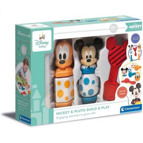 Jucarie activitati bebe, 18luni+, Mickey Mouse si Pluto - Clementoni 17814 - poza 1