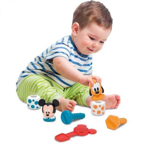 Jucarie activitati bebe, 18luni+, Mickey Mouse si Pluto - Clementoni 17814 - poza 4