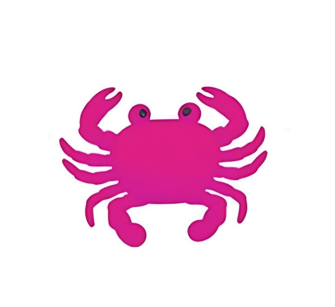 Jucarie antistres crab neon, moale, divese culori 12x10 cm - poza 3