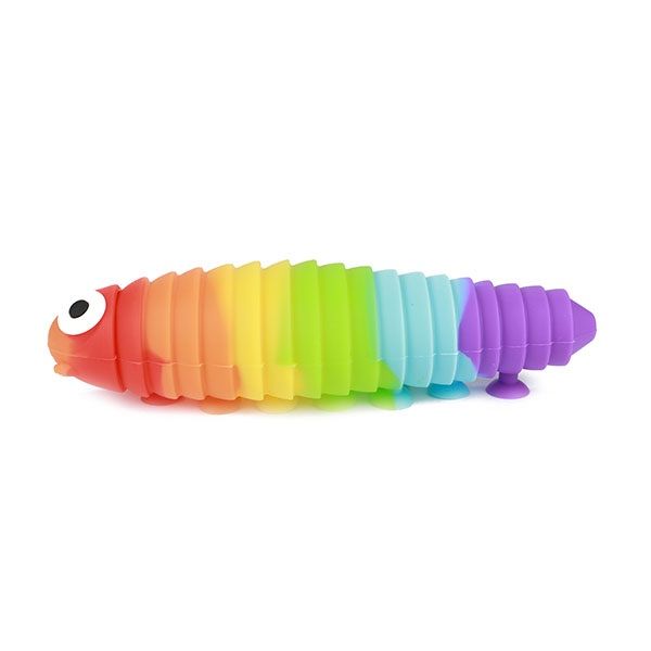 Jucarie antistres TToys cu ventuze Rainbow fidget Squido Slug - poza 1