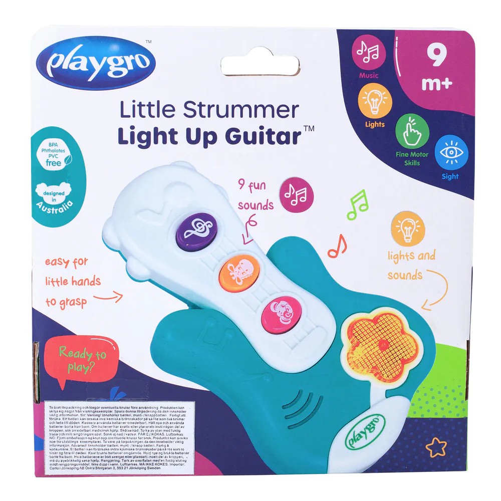 Jucarie bebelusi Chitara cu sunete si lumini Playgro Activity Little Strummer - poza 2