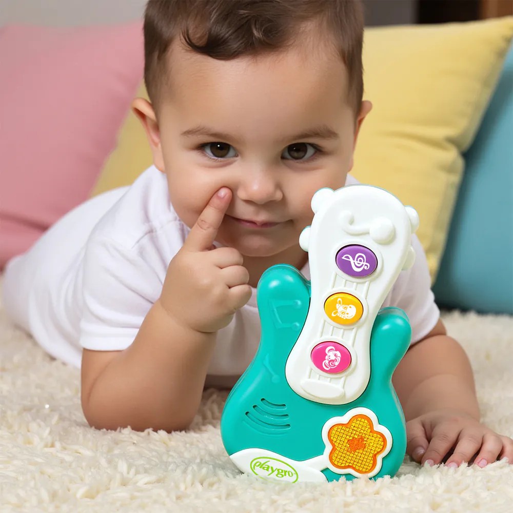 Jucarie bebelusi Chitara cu sunete si lumini Playgro Activity Little Strummer - poza 3