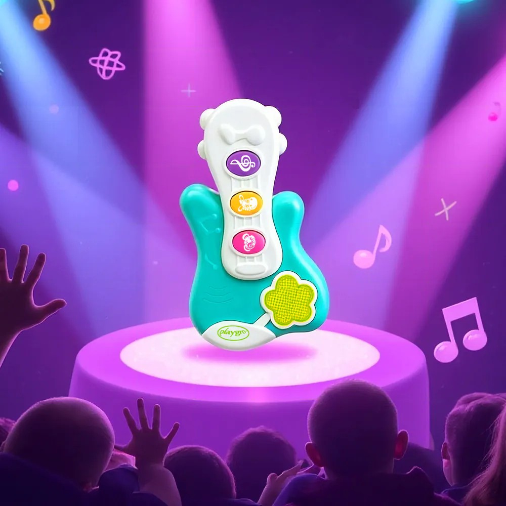 Jucarie bebelusi Chitara cu sunete si lumini Playgro Activity Little Strummer - poza 5