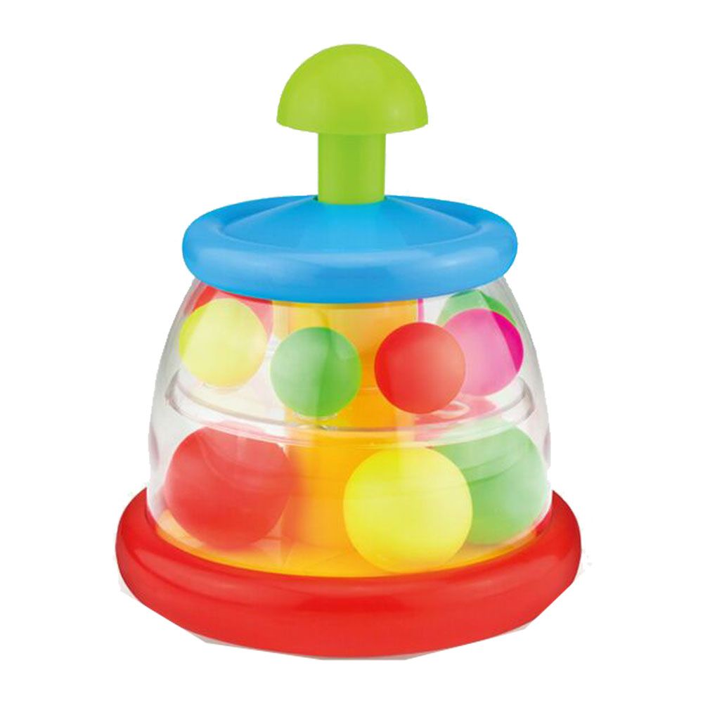 Jucarie bebelusi cu pompa si bile colorate - poza 1