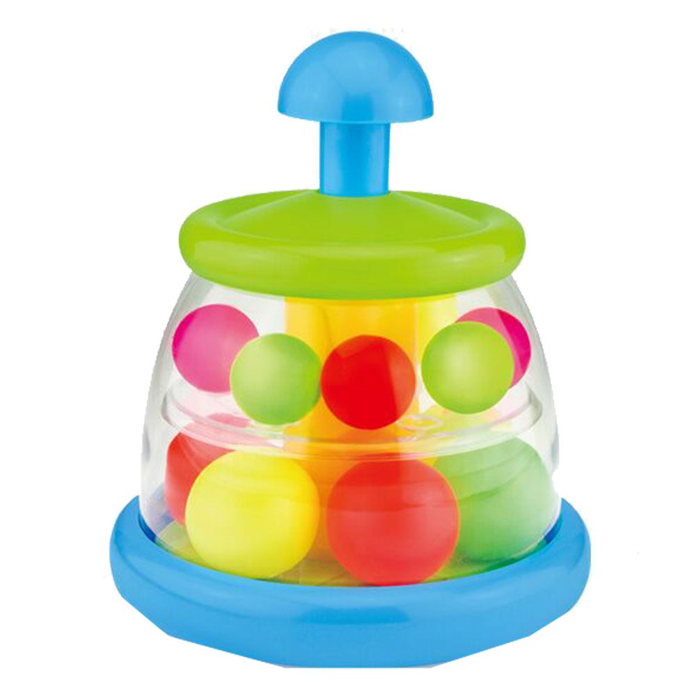 Jucarie bebelusi cu pompa si bile colorate - poza 2