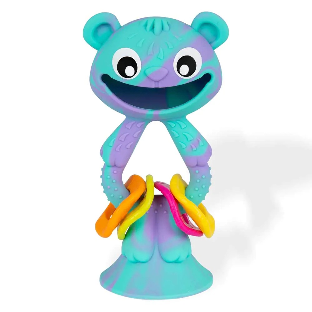 Jucarie bebelusi din silicon PlayGro Wobble Buddy Bear - poza 1