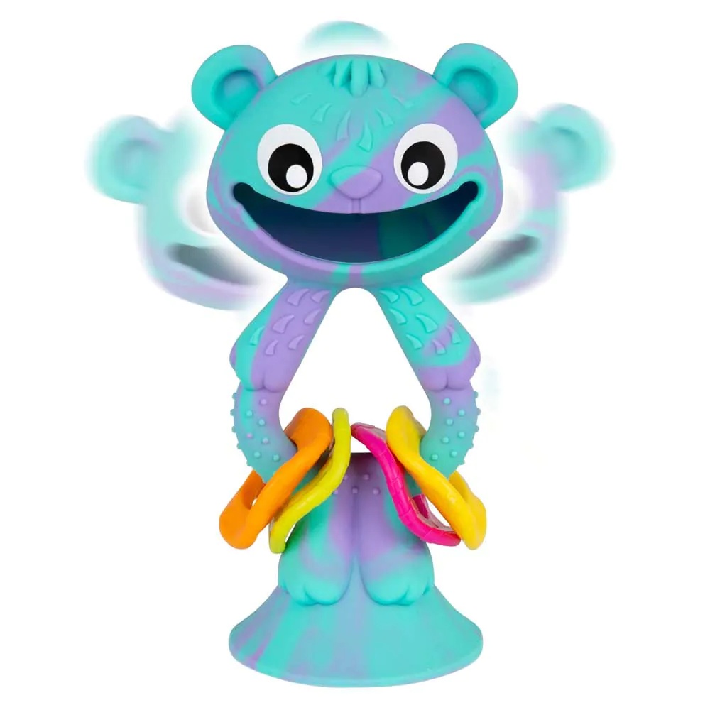 Jucarie bebelusi din silicon PlayGro Wobble Buddy Bear - poza 2
