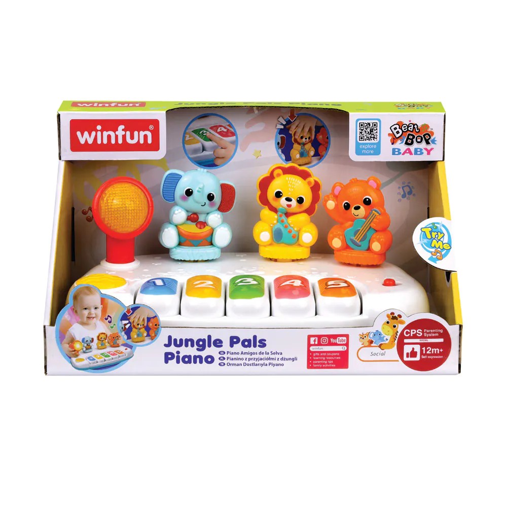 Jucarie bebelusi Pian Winfun Jungle Pals - poza 2