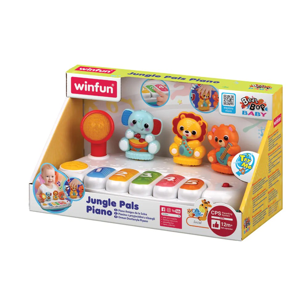Jucarie bebelusi Pian Winfun Jungle Pals - poza 3