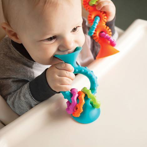 Jucarie bebelusi pipSquigz Loops Turcoaz - poza 4