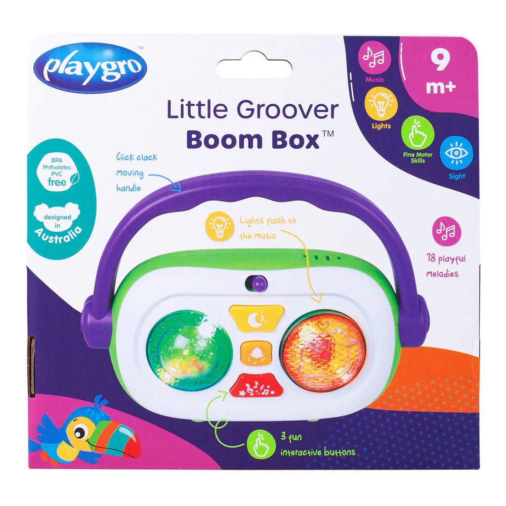 Jucarie bebelusi Radio cu sunete si lumini Playgro Activity Little Groover - poza 4